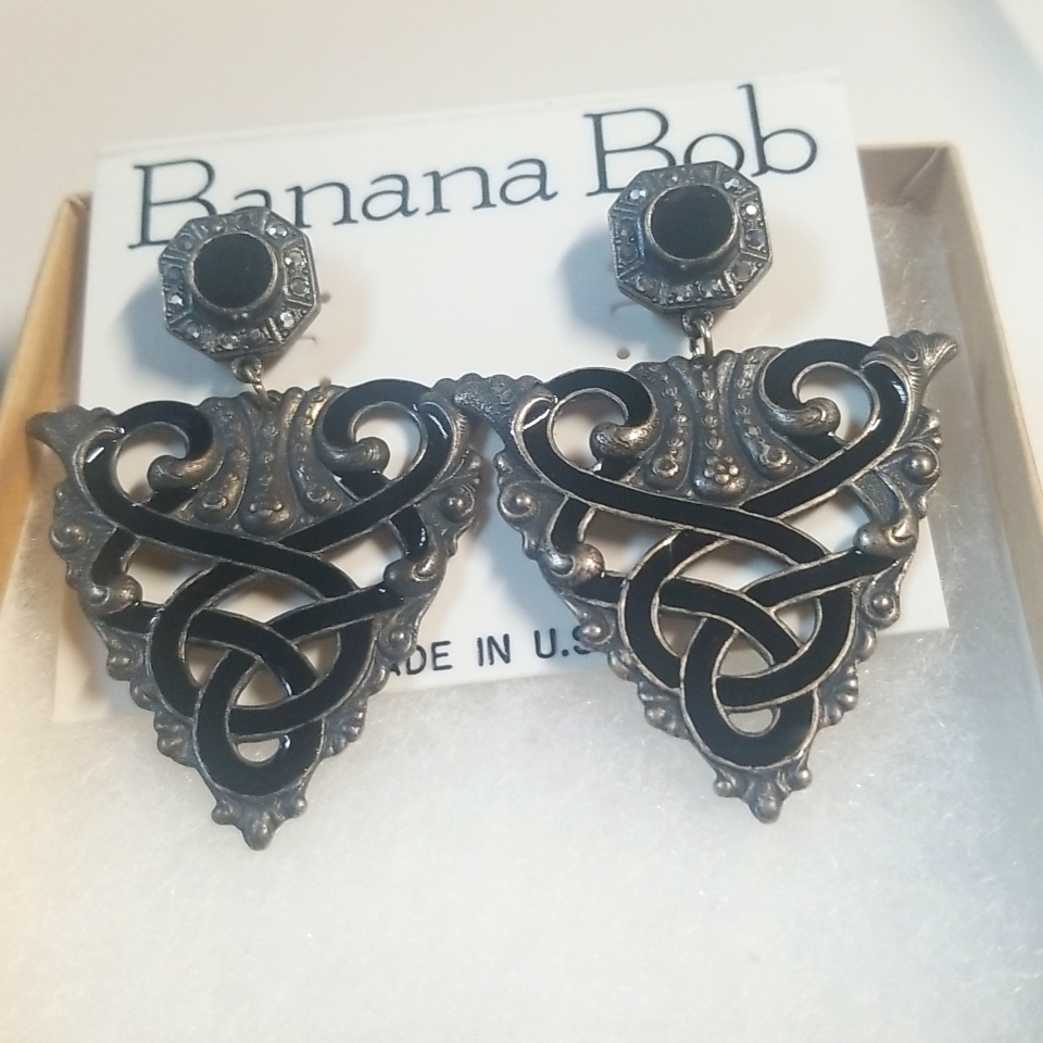 Vintage Banana Bob Earrings